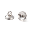 304 Stainless Steel Bead Cap Pendant Bails STAS-G224-24P-10-3