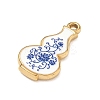 304 Stainless Steel Enamel Pendants SA-CBA800D-01A-G-2