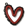 Red and Black Double Screen Alloy Pendants FIND-Z067-01B-06-1
