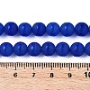 Frosted Natural White Jade Beads Strands G-T138-8mm-209H-5