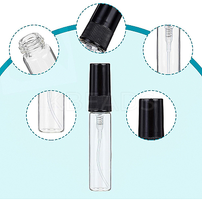 Mini Refillable Glass Spray Bottles MRMJ-BC0002-12B-1