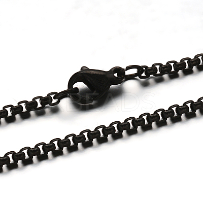 304 Stainless Steel Box Chain  Necklaces STAS-L164-03B-1