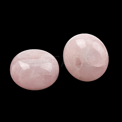 Natural Rose Quartz Large Hole Beads GG-CBA02C4-08A-1