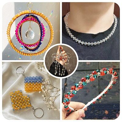 450Pcs 15 Colors Electroplate Glass Beads EGLA-TA0001-93-1