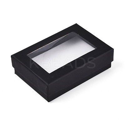 Rectangle Valentines Day Presents Packages Cardboard Jewelry Set Boxes LS-CBOX-S001-90x65mm-02-1