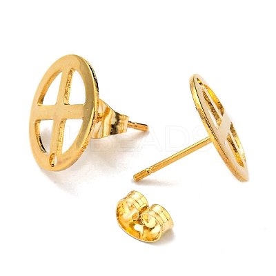 201 Stainless Steel Stud Earring Findings STAS-D045-20G-1
