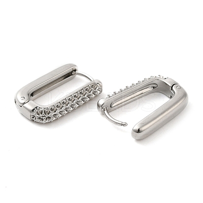 Tarnish Resistant 304 Stainless Steel Hoop Earring Findings STAS-G317-07P-1