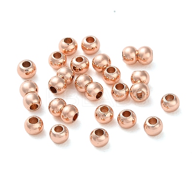 Rack Plating Brass Spacer Beads KKB-I709-03B-RG-1