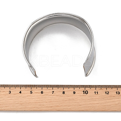 304 Stainless Steel Cuff Bangles BJEW-Z127-01P-1