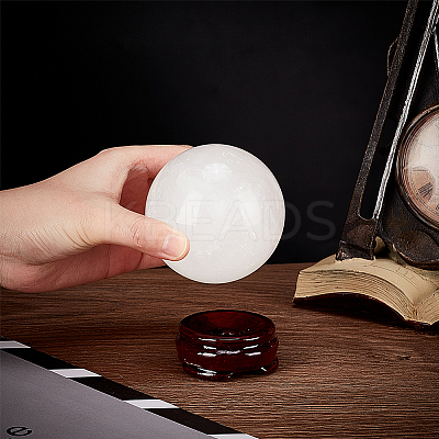 1 Set Natural Crackle Crystal Ball Display Decorations DJEW-BC0001-11-1