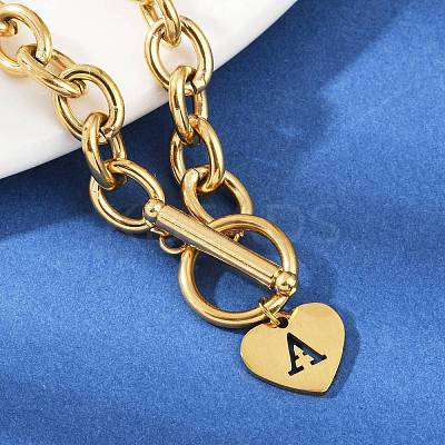 Golden 304 Stainless Steel Charm Bracelets LS-NJEW-K284-01G-A-1