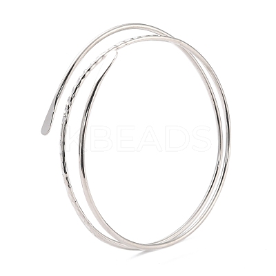 Wire Wrap Upper Arm Cuff Band AJEW-G033-07P-1