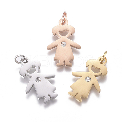 316 Surgical Stainless Steel Pendants STAS-L242-02-1