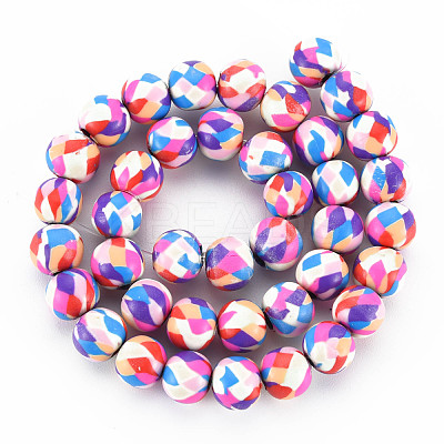 Handmade Polymer Clay Beads Strands CLAY-N008-054-04-1