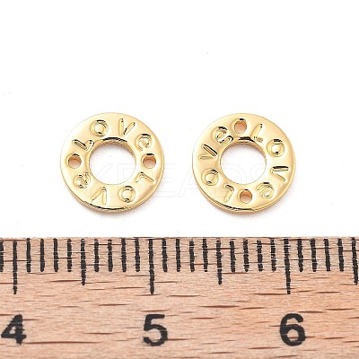 Brass Connector Charms KK-G516-25G-1