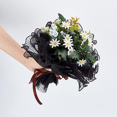 2Bags Pleated Gauze Yarn Flower Bouquets Wrapping Packaging OP-NB0001-13A-1