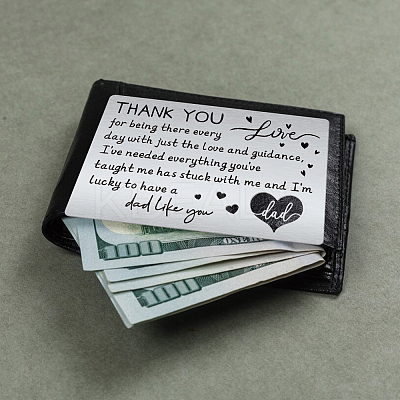Rectangle 201 Stainless Steel Thermal Transfer Wallet Card DIY-SD0001-90D-1
