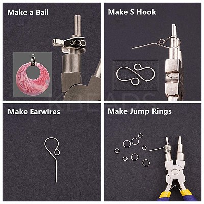 DIY Wire Wrapped Jewelry Making Kits PT-BC0001-47A-B-1
