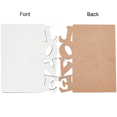 Sublimation MDF Blanks Photo Frame DJEW-CN0001-04-1