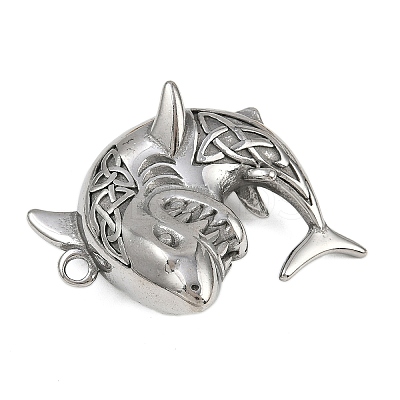 304 Stainless Steel Sea Animal Pendants LS-STAS-P402-05B-P-1