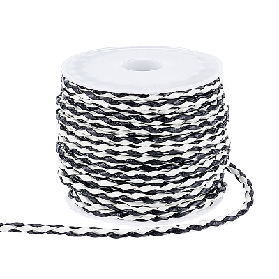 7 Yards Imitation Leather Braided Cords WL-PH0004-12-1
