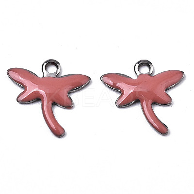 201 Stainless Steel Enamel Charms STAS-N088-19J-1