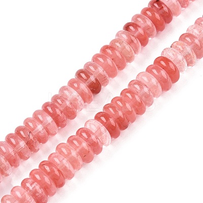 Cherry Quartz Glass Beads Strands G-T138-59-1
