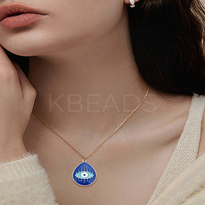 4Pcs 2 Colors Alloy Enamel Pendants ENAM-LP0002-11-1