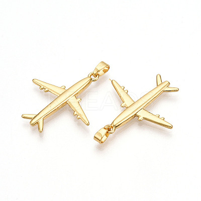 Brass Pendants KK-T070-88G-1