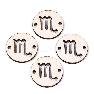 Unfinished Natural Poplar Wood Links Connectors WOOD-S045-139B-07-1