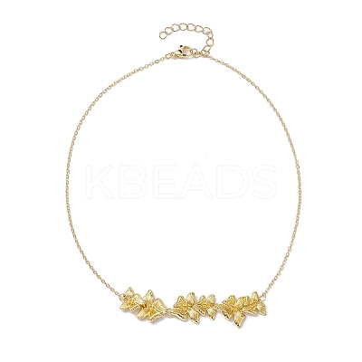 Butterfly Pendant Necklaces NJEW-JN04737-01-1