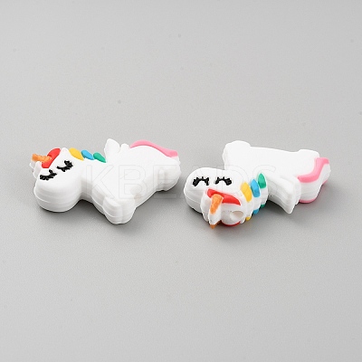 Unicorn Food Grade Eco-Friendly Silicone Beads LS-SIL-TAC0004-14-1