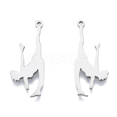 Non-Tarnish 201 Stainless Steel Pendants STAS-B027-29P-1