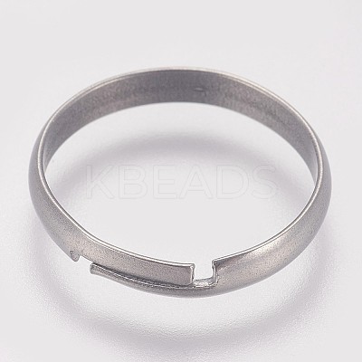Tarnish Resistant 316 Surgical Stainless Steel Finger Ring Settings LS-X-STAS-I090-02P-1