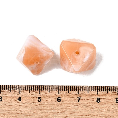 Opaque Acrylic Beads OACR-D320-02N-1