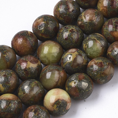 Synthetic Regalite/Imperial Jasper/Sea Sediment Jasper Beads Strands G-S366-046A-1