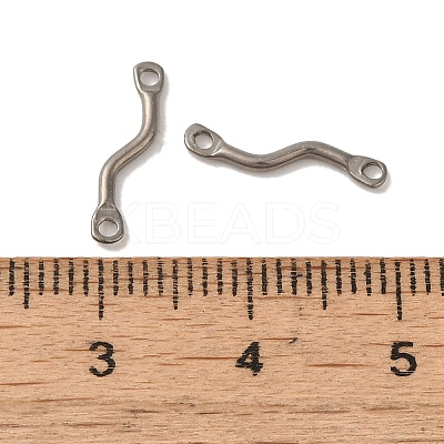 Non-Tarnish 304 Stainless Steel Links Connector Charms STAS-Q323-12P-1