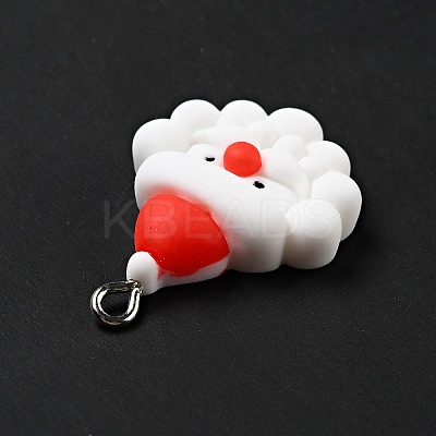 Christmas Opaque Resin Pendants LS-RESI-G043-A08-1