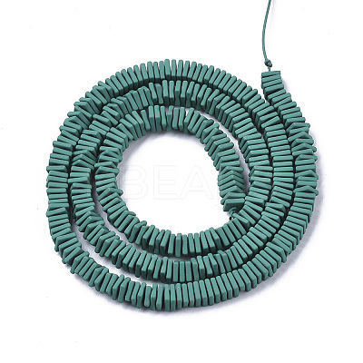 Spray Painted Non-magnetic Synthetic Hematite Beads Strands G-R468-01-03-1