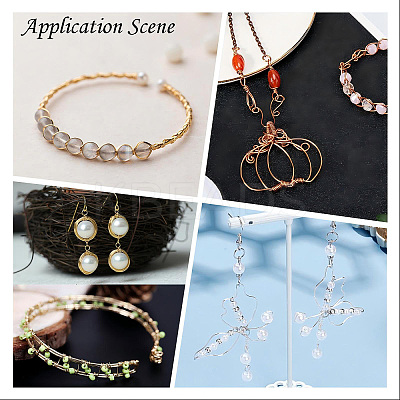 Round Copper Jewelry Wire CWIR-Q006-0.5mm-G-1