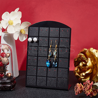 Arch Shaped Acrylic 48-Hole Earring Display Stands EDIS-WH0016-058A-1