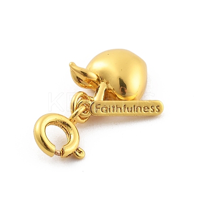 Brass Fruits Pendant Decoration HJEW-P020-01I-G-1