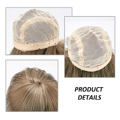 PP Plastic Long Wavy Curly Hairstyle Doll Wig Hair DIY-WH0304-260-1