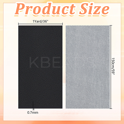 1 Yard PU Leather Fabric DIY-AR0005-04A-1