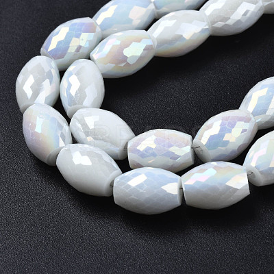 Electroplate Glass Beads Strands EGLA-S194-15A-A13-1