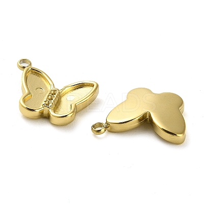 304 Stainless Steel Pendant Rhinestone Setting STAS-L022-106G-1