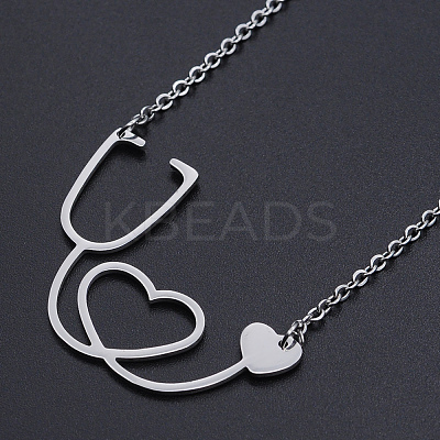 Non-Tarnish 201 Stainless Steel Pendant Necklaces LS-NJEW-S105-JN526-1-1