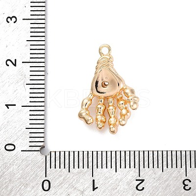 Brass Micro Pave Cubic Zirconia Pendants KK-D288-02G-1