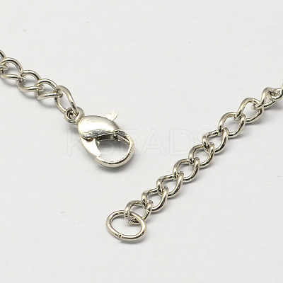 Vintage Iron Twisted Chain Necklace Making for Pocket Watches Design CH-R062-P-1