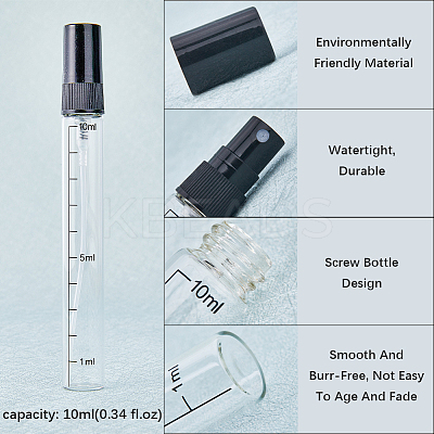 7Pcs 10ML Mini Glass Spray Bottles MRMJ-GF0001-42-1